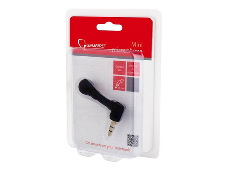 GEMBIRD MIC-203 Gembird MINI mikrofon do laptopa MIC-203 giętki, czarny, blister