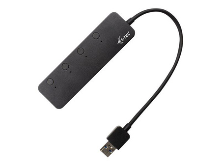 I-TEC USB 3.0 Metal HUB 4 Port with individual On/Off Switches 4x USB 3.0 port with quick charging support BC 1.2