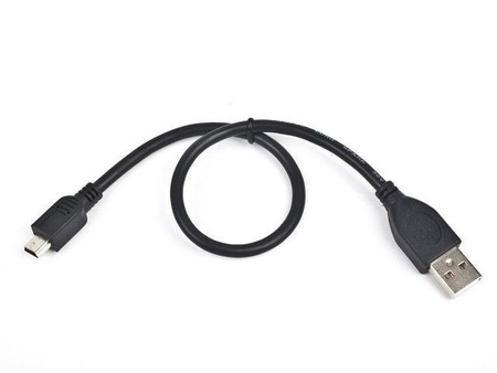 Kabel miniUSB 2.0 CANON 5pin 0.3m czarny
