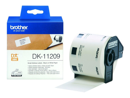 BROTHER DK11209 Taśma Brother SMALL ADDRESS LABEL 29MM X 62MM X 800