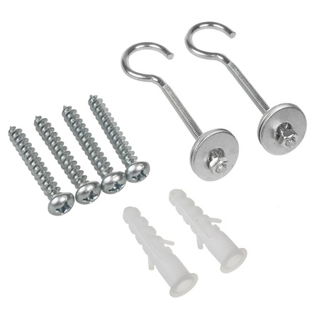 MACLEAN ZESTAW 2 WIESZAKÓW DO EKRANÓW PROJEKCYJNYCH, MAX. OBCIĄŻENIE 25KG (DLA ZESTAWU), ZE STALI MC-923