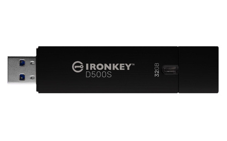 32GB IRONKEY D500S FIPS/140-3 LVL 3 (PENDING) AES-256