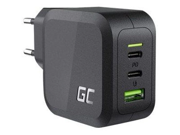 GREEN CELL Ładowarka PowerGaN 65W 2x USB-C PD 1x USB-A UC GaN