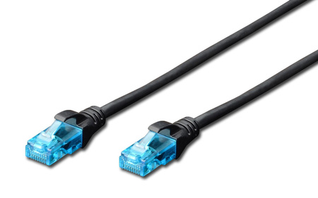 Patchcord DIGITUS UTP kat. 5e 1,5m PVC czarny