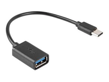 LANBERG adapter USB-C M USB-A F 2.0 0.15m OTG black