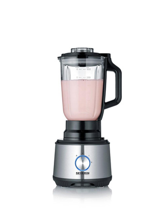 SEVERIN MULTI ROBOT KUCHENNY INOX, SZKLANY MIKSER KIELICHOWY 1,5 L, MŁYNEK 140 ML, POJEMNIK ROBOCZY 1,5 L, MOC 1200W KM3892