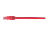 NETRACK BZPAT0P56R Netrack patchcord RJ45, osłonka zalewana, kat. 6 UTP, 0.5m czerwony