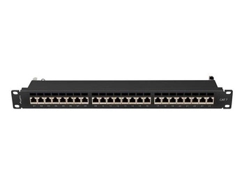Patchpanel 24 port 1U KAT7 EK. PPS7-1024-B Czarny