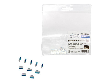LOGILINK AU0053 USB-C port blocker 10x
