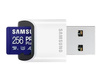 SAMSUNG PRO Plus microSD 256GB Up to 180MB/s Read and 130MB/s Write speed with Class 10 4K UHD incl. Card reader 2023 (P)