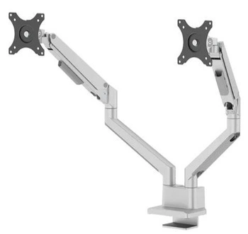 Neomounts Next Slim Desk Mount, double display (topfix clamp & grommet)