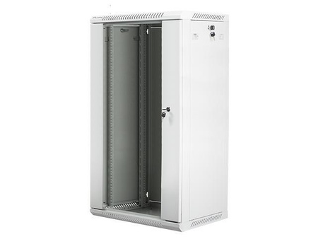 Szafa instalacyjna Rack wisząca 19" 22U 600x450 szara Lanberg (flat pack)