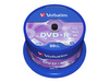 VERBATIM 43550 Verbatim DVD+Rcake box 50 4.7GB 16x matte silver