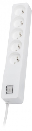 Listwa przeciwprzepięciowa ZX 510, 1L, 3,0m, biała 