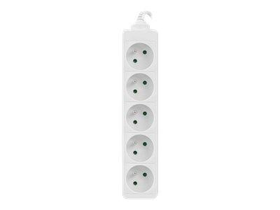 LANBERG PS0-05E-0150-W Lanberg listwa zasilająca 1.5M Biała 5X 230V PL KABEL WYKONANY Z PEŁNEJ MIEDZI