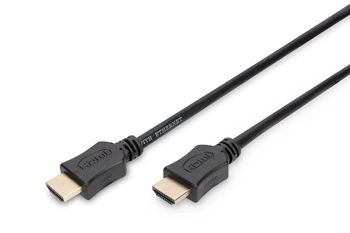 ASM AK-330107-020-S ASSMANN Kabel HDMI HighSpeed z Ethernetem Typ HDMI A/HDMI A M/M czarny 2m