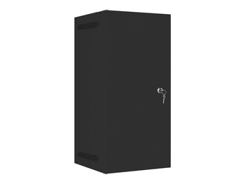 LANBERG Rack cabinet 10inch wall mount 12U 280x310 black with metal door flat pack