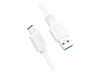 LOGILINK CU0172 LOGILINK - Kabel USB 3.2 Gen1x1, męski USB-A na męski USB-C, biały, 0,15 m