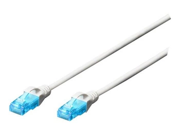 DIGITUS DK-1512-030/WH DIGITUS Kabel patch cord UTP, CAT.5E, biały, 3.0m, 15 LGW