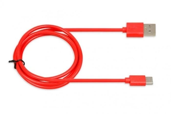 Kabel USB iBOX IKUMTCR TYP-C, 1m, 3A czerwony