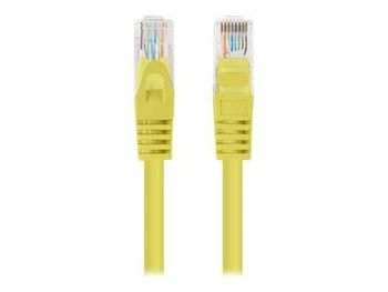 LANBERG Patchcord Cat.5e UTP 1m yellow 10-pack