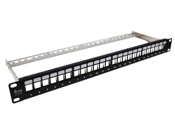Patch panel pusty 24 porty 1U modularny
