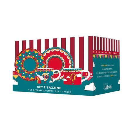 Bialetti zestaw 2 filiżanek ze spodkami Winter Wonderland