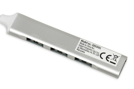 IBOX IUH3FAS Hub USB3.0 + USB 2.0 Silver