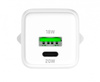 Ładowarka sieciowa USB C/A 20W/18W 3A Power delivery 3.0 QC3.0