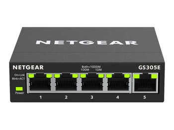 NETGEAR GS305E-100PES Netgear 5PT GIGE SMART MANAGED PLUS SOHO SWITCH (GS305E)