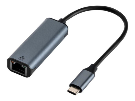 ART ADAPTER USB-C male / ETHERNET 10/100/1000Mbps RJ45 ALU 15cm oem