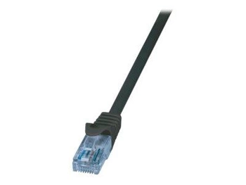 LOGILINK CP3083U LOGILINK Patch cord U/UTP cat.6A wtyk RJ45-cat.6 EconLine dł.7,5m czarny