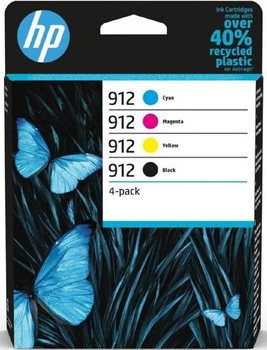 HP 912 CMYK ORIGINAL INK/CARTRIDGE 4-PACK