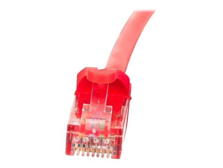 NETRACK BZPAT05UR Netrack patchcord RJ45, osłonka zalewana, kat. 5e UTP, 0.5m czerwony