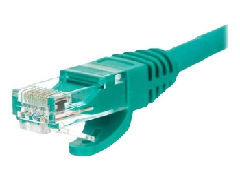 NETRACK BZPAT025UG Netrack patchcord RJ45, osłonka zalewana, kat 5e UTP, 0.25m zielony
