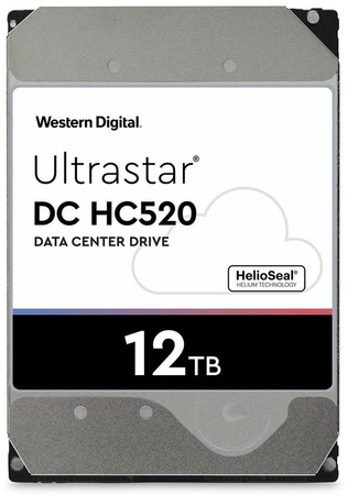 Dysk serwerowy HDD Western Digital Ultrastar DC HC520 HUH721212ALE604 (12 TB; 3.5"; SATA)