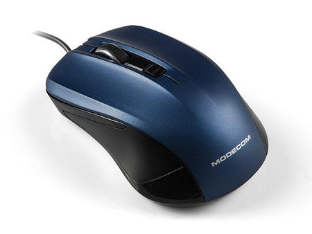 Mysz przewodowa Modecom M9.1 optyczna czarno-niebieska 