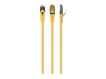 GEMBIRD PP6A-LSZHCU-Y-1M Gembird patchcord RJ45, kat. 6A, SFTP, LSZH, 1m, żółty