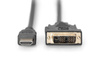 Kabel adapter HDMI Standard 1080p 60Hz FHD Typ HDMI A/DVI-D (18+1) M/M czarny 2m