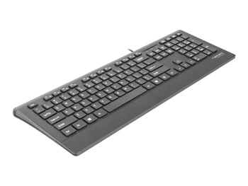 NATEC NKL-0876 Natec Klawiatura Multimedialna BARRACUDA slim USB, US layout, czarna
