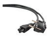 GEMBIRD PC-186-ML12-3M Gembird kabel zasilający do notebooka koniczynka C5 (3 pin) VDE 3m