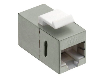 LOGILINK NK4011 LOGILINK- Przejściówka Keystone 2 x RJ45 Cat.6 STP, snap-in mounting