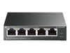 TP-LINK TL-SG105PE 5-Port Gigabit Easy Smart Switch with 4-Port PoE+ 65W PoE budget Desktop Steel Case (P)