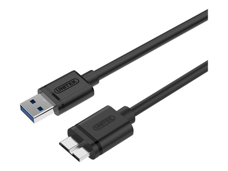 UNITEK Y-C461GBK Unitek Kabel USB 3.0 microB/USB-A M/M 1m