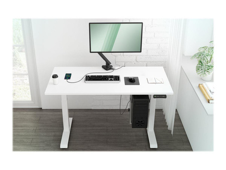 DIGITUS Monitor Gas Spring Mount with USB-C Dock 5 Port 30inch 9kg max black