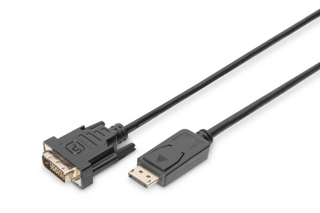 Kabel DisplayPort z zatrzaskiem 1080p 60Hz FHD Typ DP/DVI-D (24+1) M/M 2m