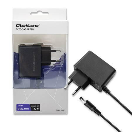 Zasilacz wtyczkowy 12W | 12V | 1A | 5.5*2.1 