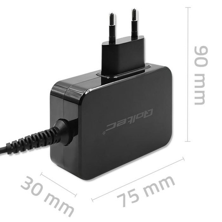 Ładowarka GaN Power Pro | 1xUSB-C | 65W | 5-20V | 3-3.25A | Czarna