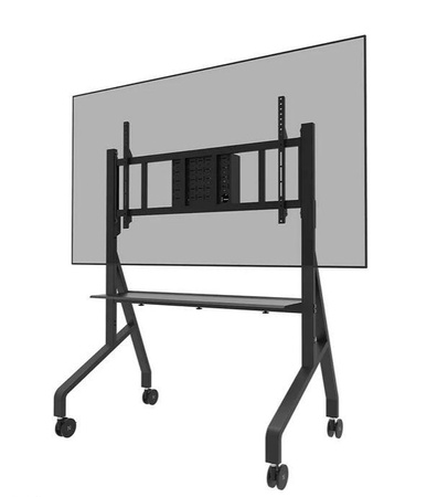 Neomounts MOVE Go XL Mobile Floor Stand (fast install, height adjustable), black