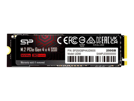 SILICON POWER M.2 2280 PCIe 250GB SSD UD90 Gen4x4 NVMe 3900/1800 MB/s